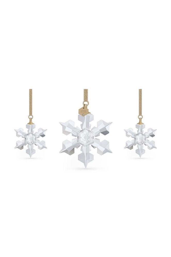 Декорація Swarovski Annual Edition 2022 Ornament Set 3-pack колір прозорий