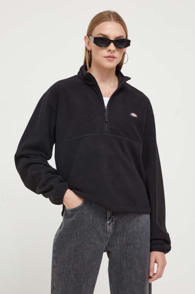 Кофта Dickies жіноча колір чорний з аплікацією (3519637)