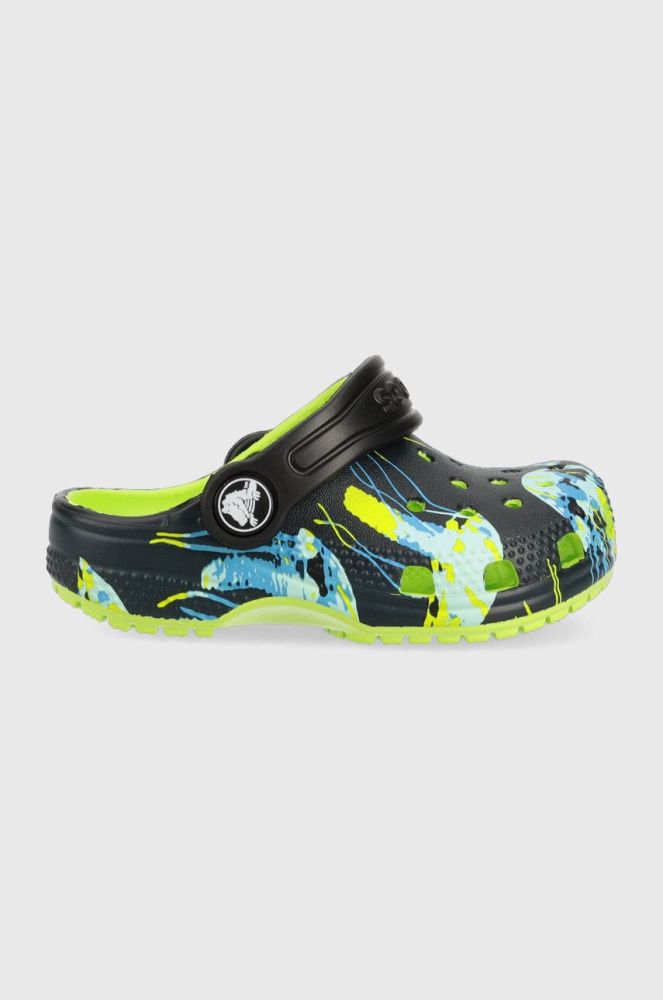 Дитячі шльопанці Crocs колір чорний (3284933)