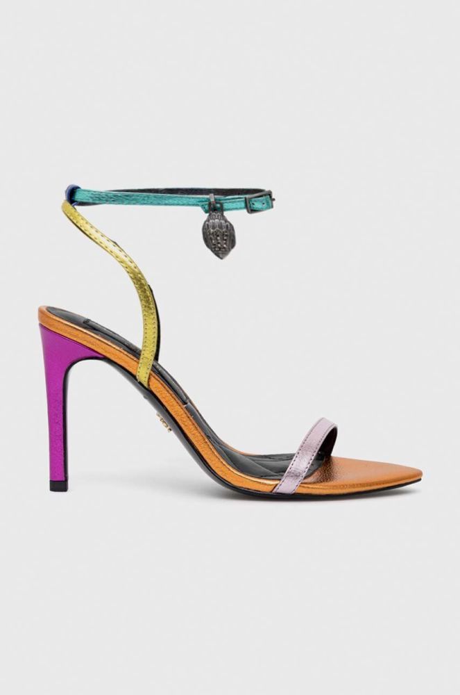 Шкіряні сандалі Kurt Geiger London Shoreditch колір барвистий