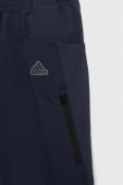 Дитячі штани adidas U CE DW колір синій однотонні